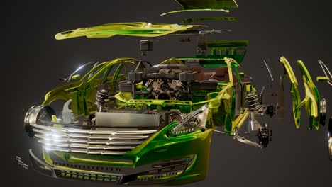 Disassembled-Car-with-Visible-Parts